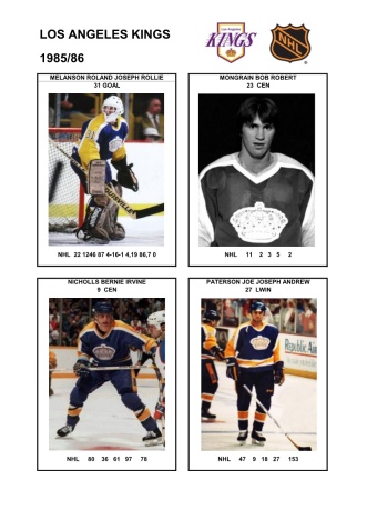 NHL lak 1985-86 foto hracu7