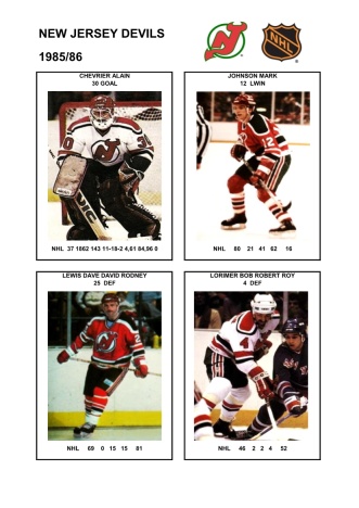 NHL njd 1985-86 foto hracu5