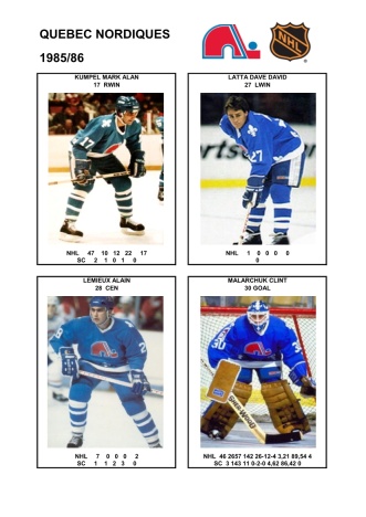 NHL que 1985-86 foto hracu5