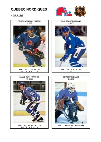 NHL que 1985-86 foto hracu8