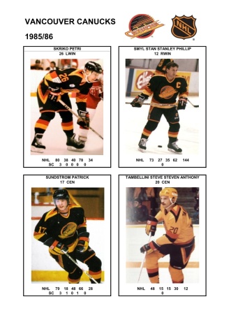 NHL van 1985-86 foto hracu7