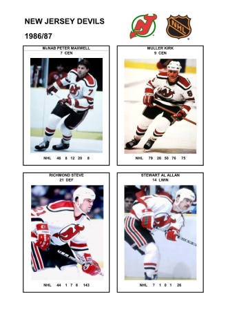 NHL njd 1986-87 foto hracu7