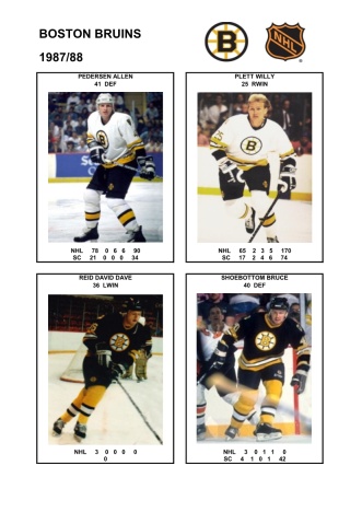 NHL bos 1987-88 foto hracu9