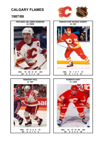 NHL cgy 1987-88 foto hracu7