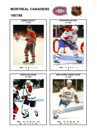 NHL mtl 1987-88 foto hracu7