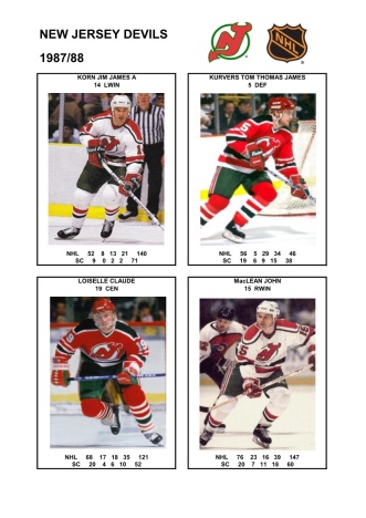 NHL njd 1987-88 foto hracu5