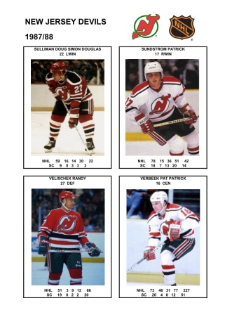 NHL njd 1987-88 foto hracu8