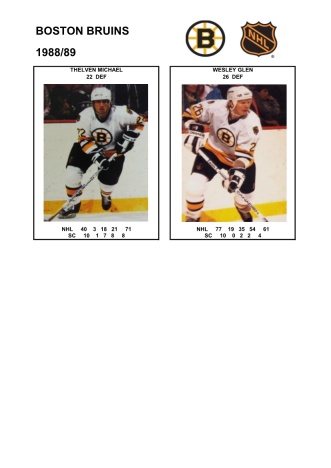 NHL bos 1988-89 foto hracu10