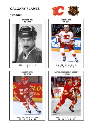 NHL cgy 1988-89 foto hracu2