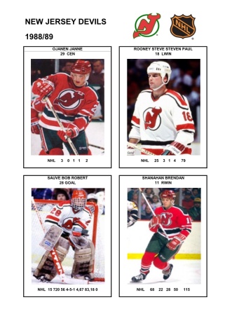 NHL njd 1988-89 foto hracu7