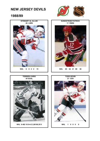 NHL njd 1988-89 foto hracu8