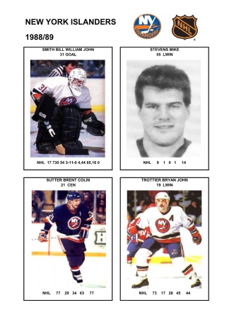 NHL nyi 1988-89 foto hracu9