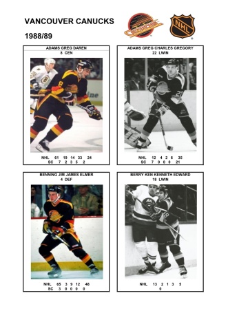 NHL van 1988-89 foto hracu1