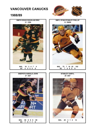 NHL van 1988-89 foto hracu8