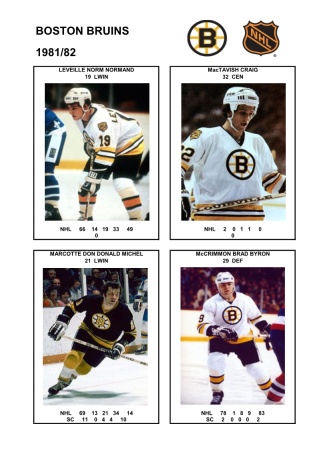 NHL bos 1981-82 foto hracu4