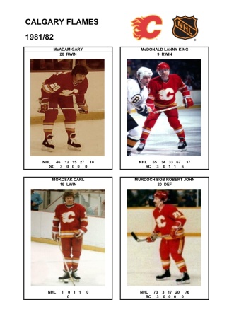 NHL cgy 1981-82 foto hracu7