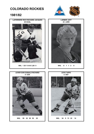 NHL colr 1981-82 foto hracu5