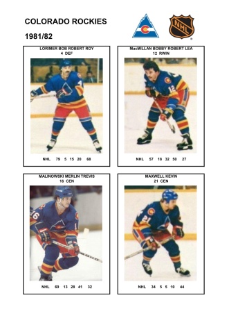 NHL colr 1981-82 foto hracu6