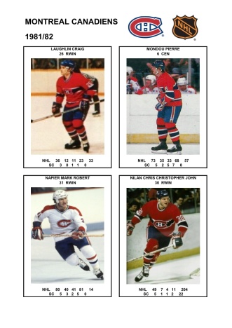 NHL mtl 1981-82 foto hracu5