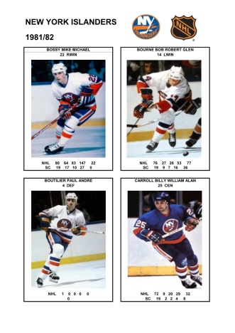 NHL nyi 1981-82 foto hracu1