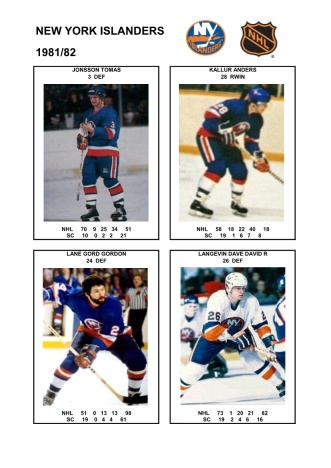 NHL nyi 1981-82 foto hracu3