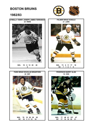 NHL bos 1982-83 foto hracu7