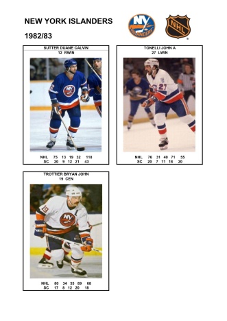 NHL nyi 1982-83 foto hracu7