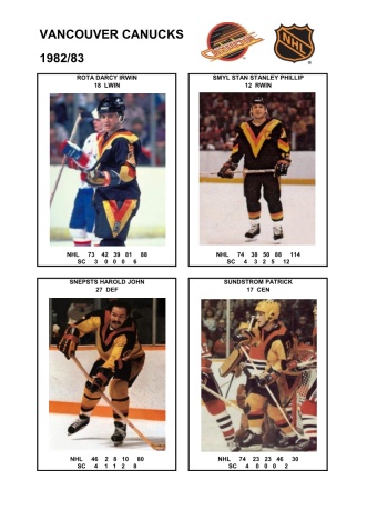 NHL van 1982-83 foto hracu8