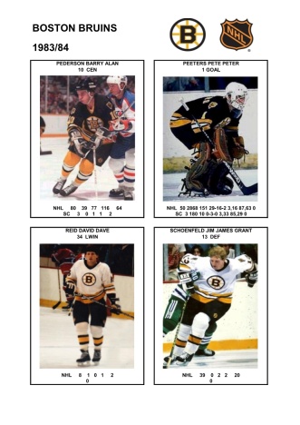 NHL bos 1983-84 foto hracu8