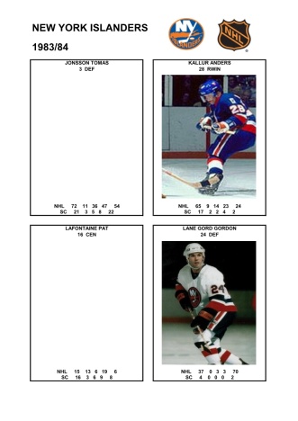 NHL nyi 1983-84 foto hracu4