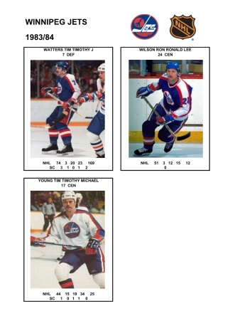 NHL wpg 1983-84 foto hracu9