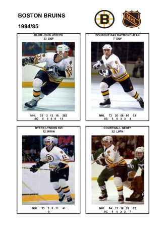 NHL bos 1984-85 foto hracu1