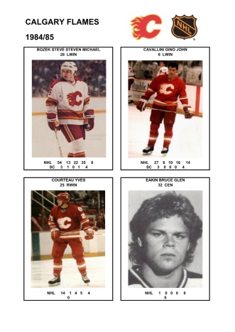 NHL cgy 1984-85 foto hracu2