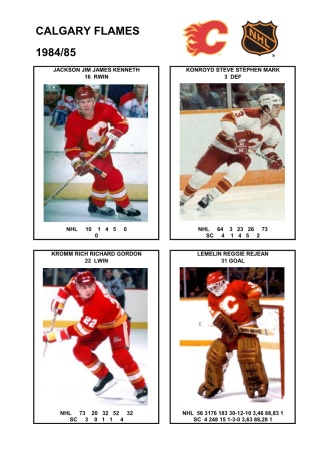 NHL cgy 1984-85 foto hracu4