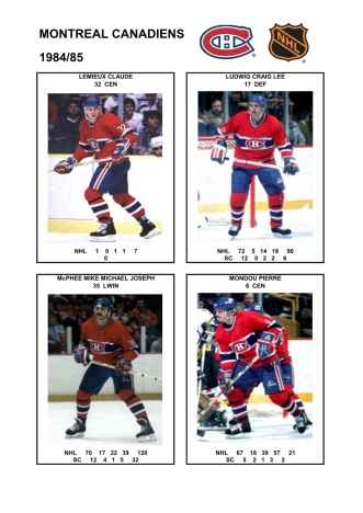 NHL mtl 1984-85 foto hracu4