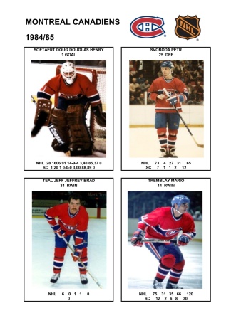 NHL mtl 1984-85 foto hracu8