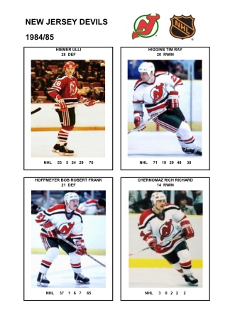 NHL njd 1984-85 foto hracu3