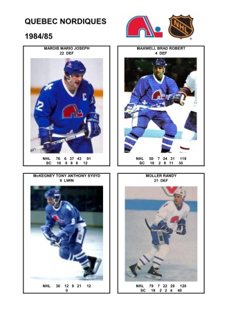 NHL que 1984-85 foto hracu6