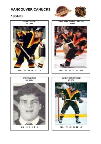 NHL van 1984-85 foto hracu8