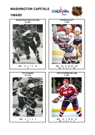 NHL wsh 1984-85 foto hracu8