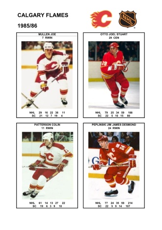 NHL cgy 1985-86 foto hracu7